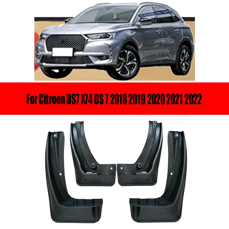 Auto blatník pro citroen DS7 X74 DS 7 2018 2019 2020 2021 2022 mudguards stříkající stráže blatník zástěrky příslušenství