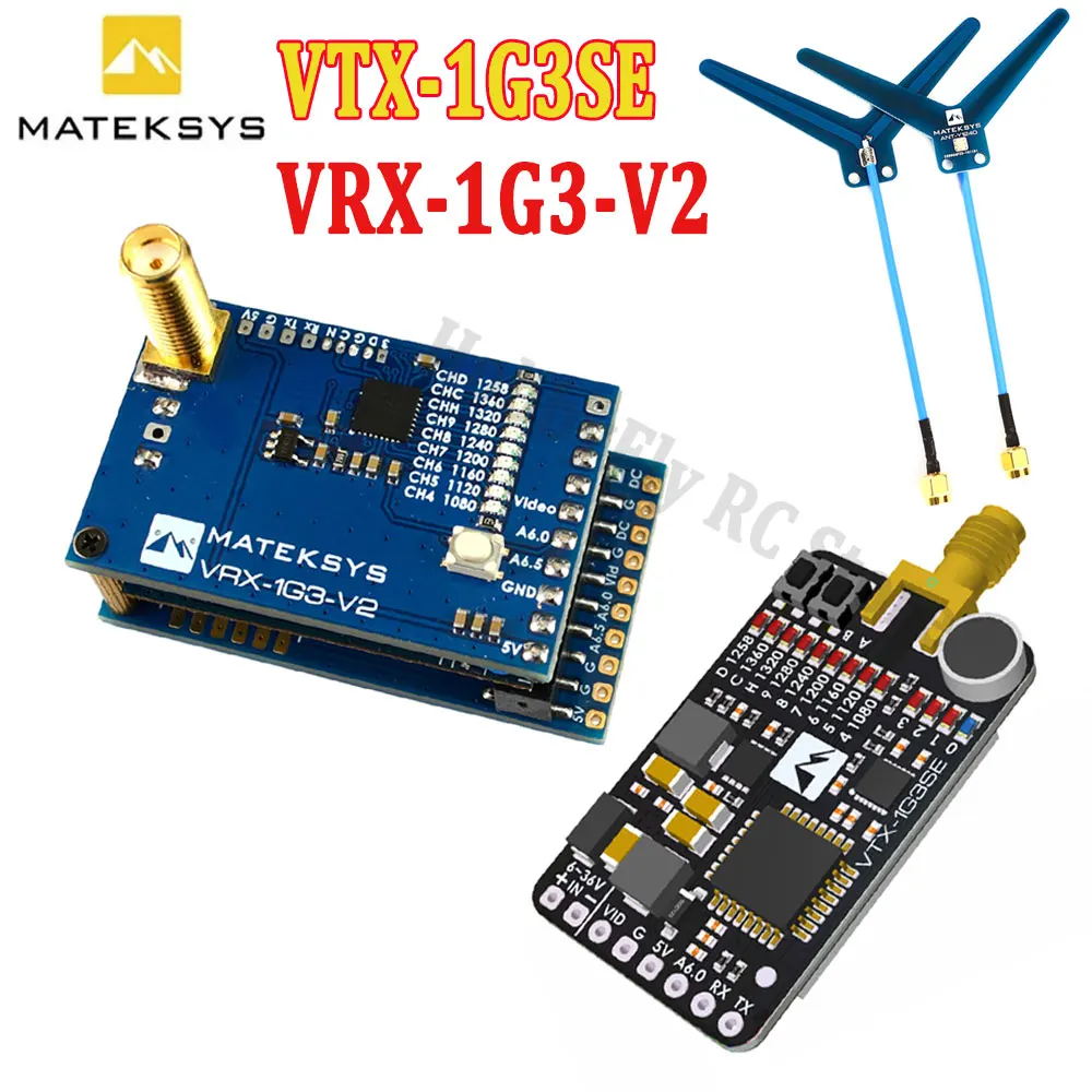 Matek System Mateksys VRX1G3V2 / VTX1G3SE 1.3GHz FPV Video 2CH 9CH