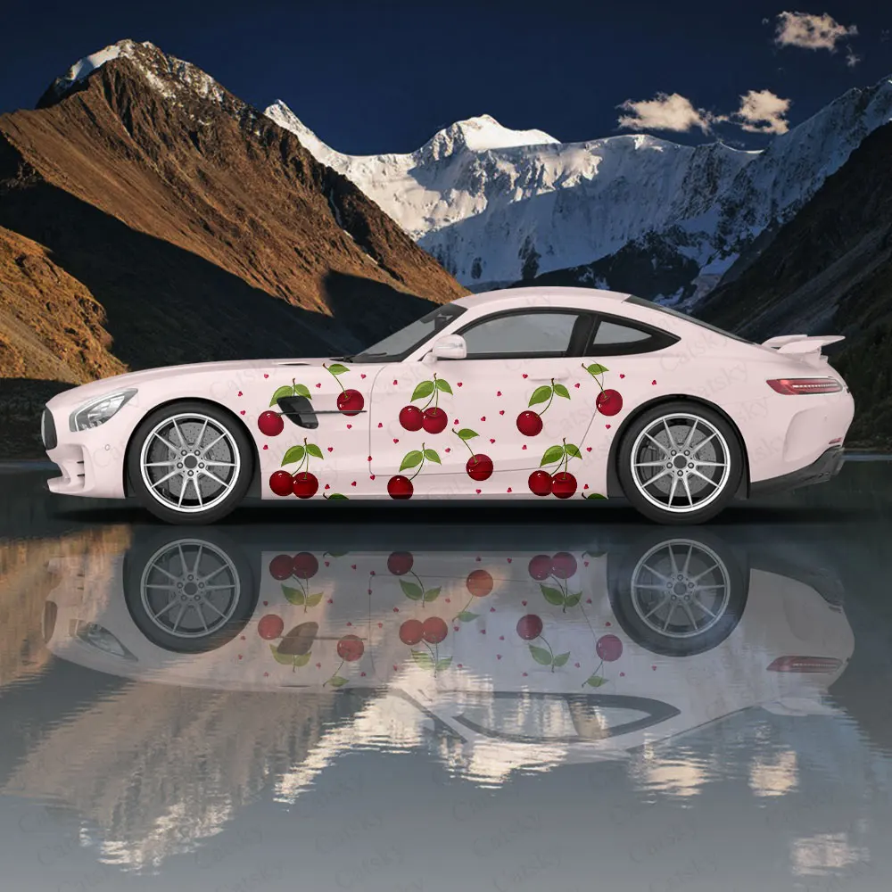 

Cute Cherry Pattern Car Wrap Protect Stickers Car Decal Creative Sticker Car Body Appearance Modification Decorative Sticker