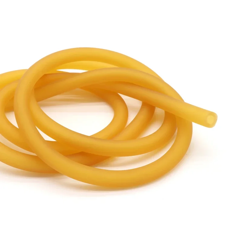 Rubber Hose Nature Latex Rubber Hoses IDxOD 1.6~18mm High Resilient Surgical Medical Tube Yellow Slingshot Catapult Elastic Band