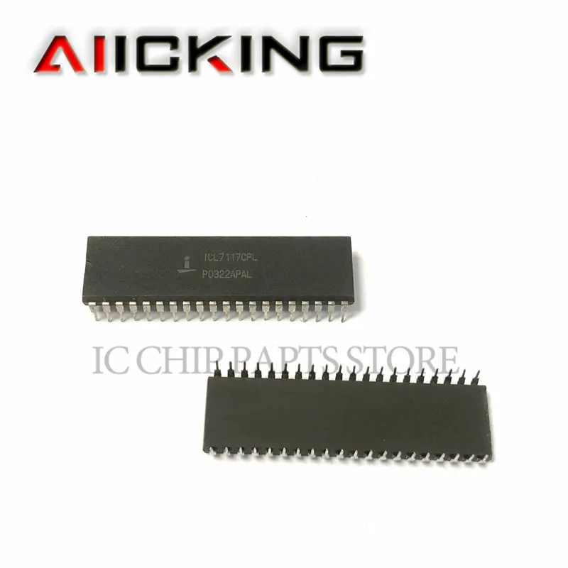 ICL7117CPL 5pcs/lots, DIP40 Single ADC Dual Slope 3 1/2Digit LED 40-Pin PDIP Integrated IC Chip Original in stock