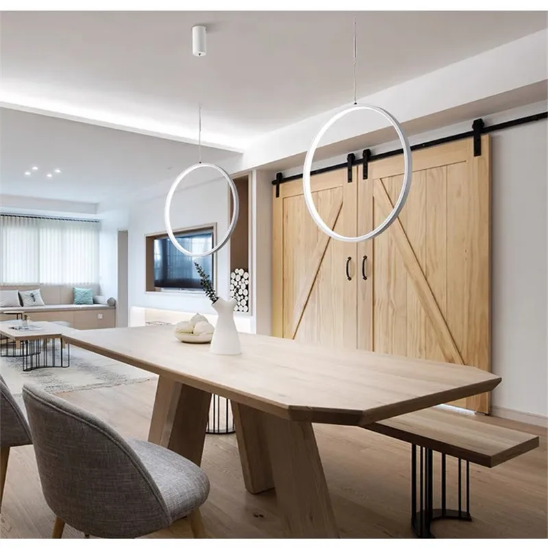 Circle Ring Light Bar Pendant Lighting for front desk restaurant window shop pendant lights,pendant lamp