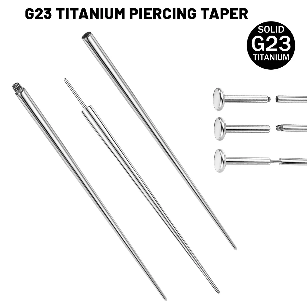Taper External Thread Titanium Taper Piercing External Thread 14/16/18g G23 Aliexpress