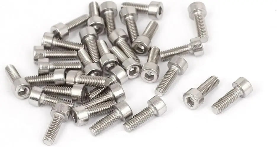 

Keszoox M4x12mm Stainless Steel Hex Socket Head Cap Screws Bolts DIN 912 30pcs