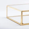 Hexagon Transparent Glass Jewelry Box Wedding Ring Box Geometric Clear Glass Jewelry Organizer Holder Tabletop Container 5