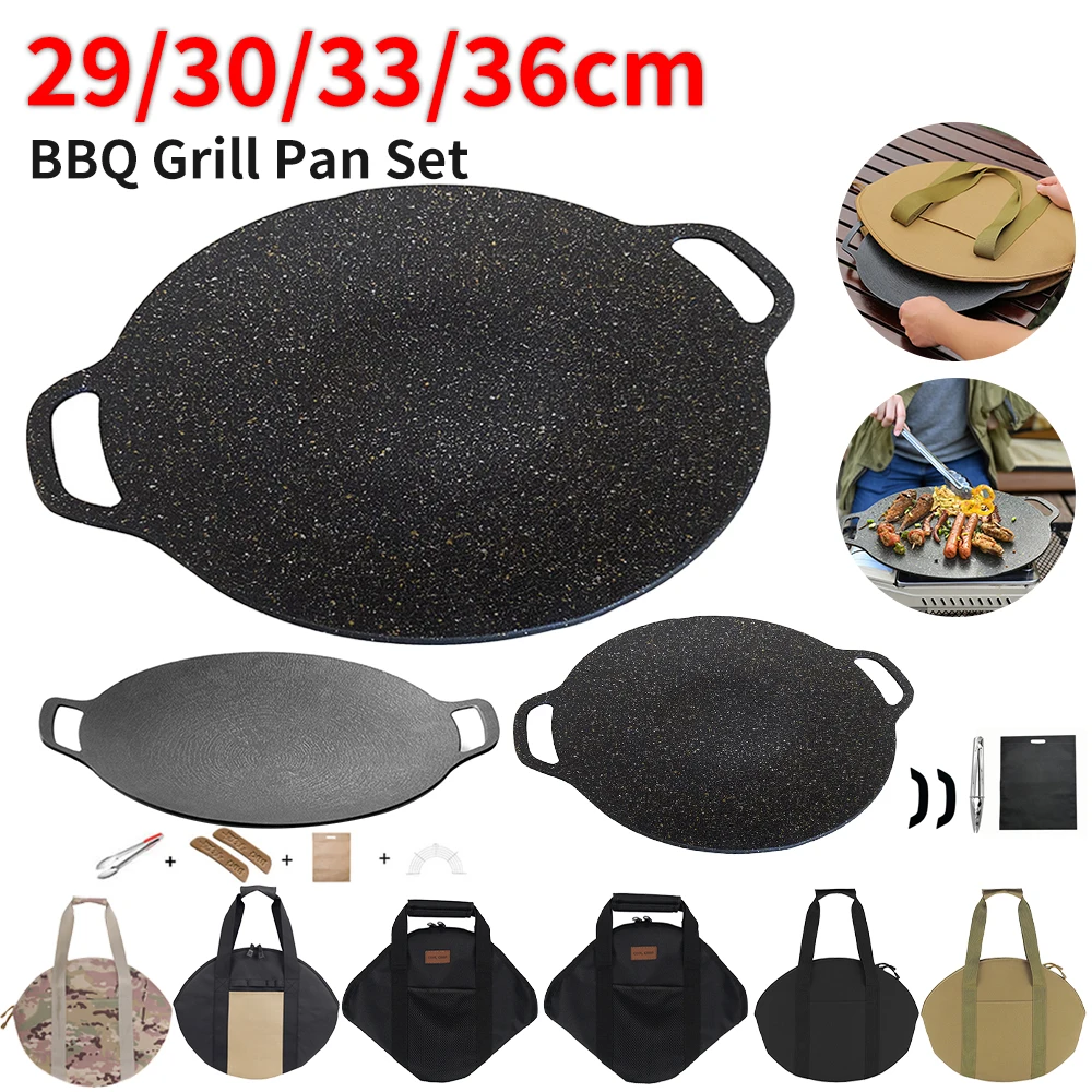 29303336CMNonstickBBQGrillPanKoreanBarbecuePlateGrillMeat