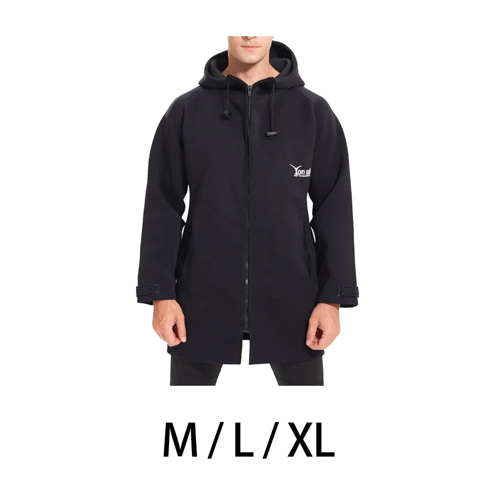 Waterproof Parka Jacket Poncho Change Robe Sun Protection Wetsuit Warm Coat for Camping Water Sports Kayaking Outdoor Activities