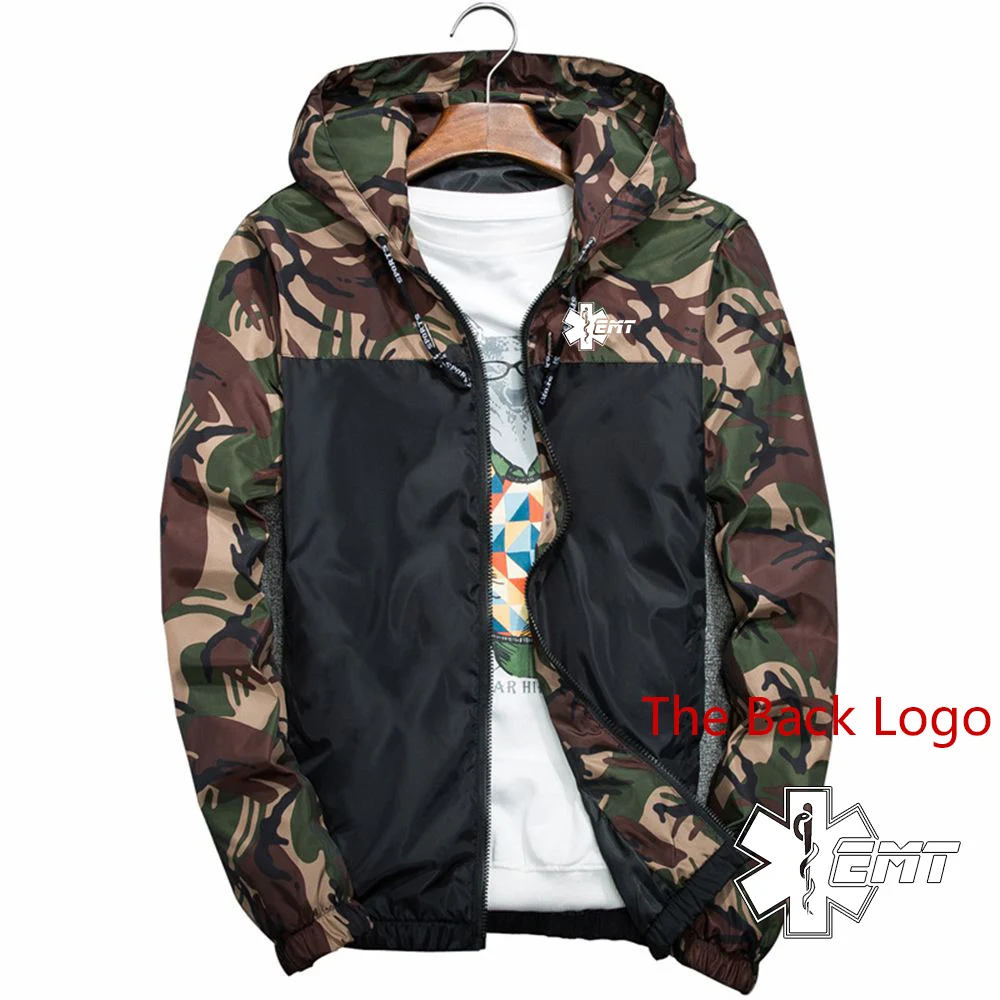 Men Camouflage Casual Camo Coat Spring Autumn Fashion