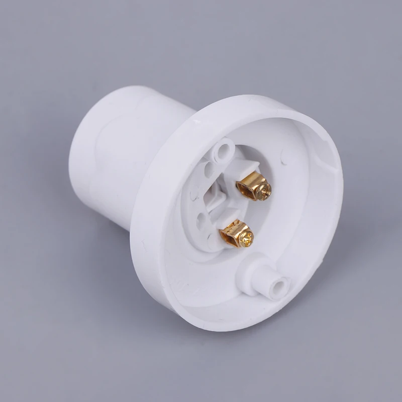 1pcs 230V 10A Flat Rotatable Straight Oblique E27 White Lamp Holder Screw Led Lighting Bulb Head Base