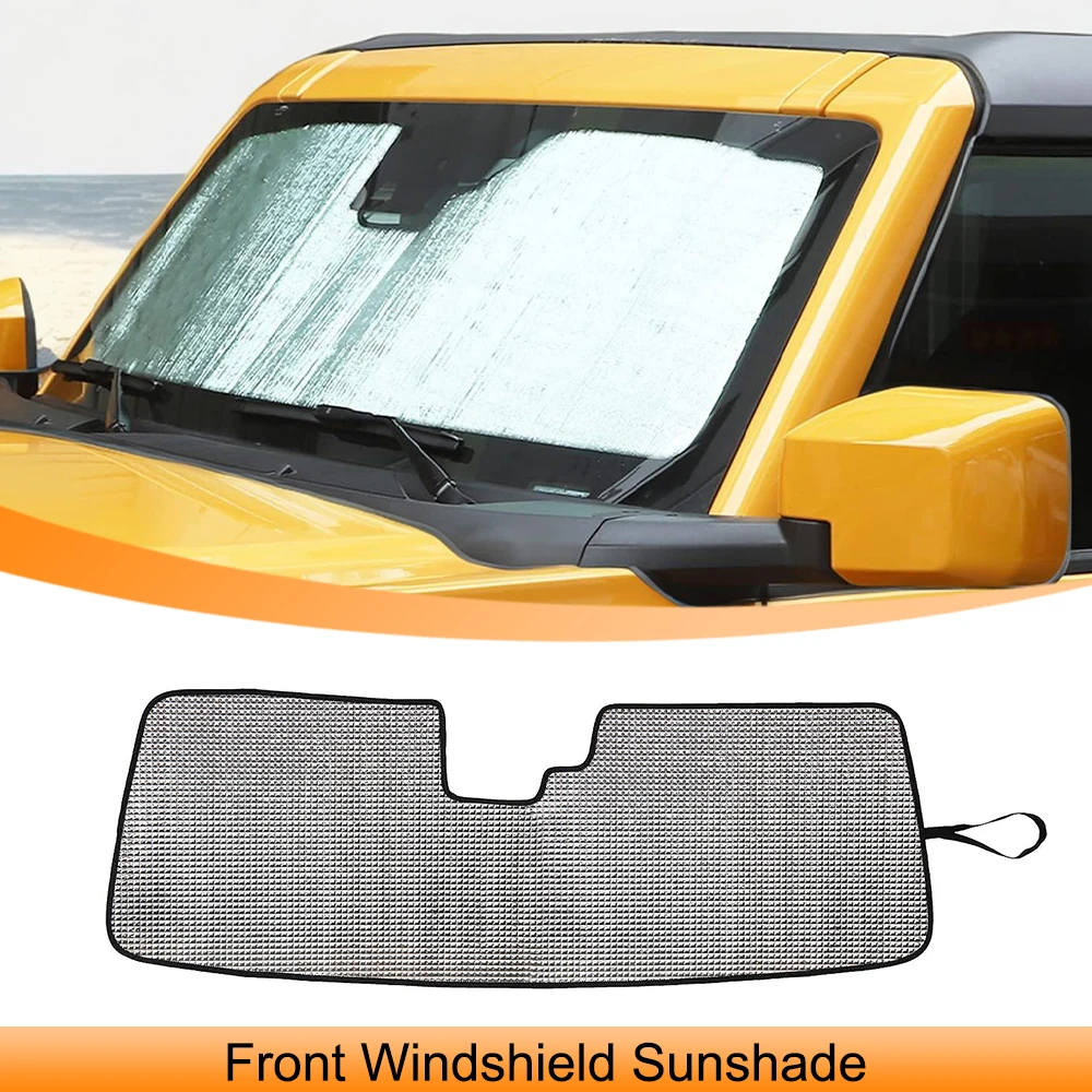 Front Windshield Sunshade Board Sun Visor Pad Anti UV for Ford Bronco ...