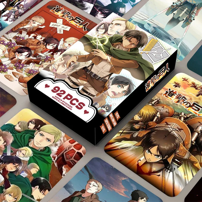

Armin Arlert Anime Card Eren Jaeger Mikasa Ackerman Game Laser 3D Lomo Card Children Toys Collection Hobbies Gifts