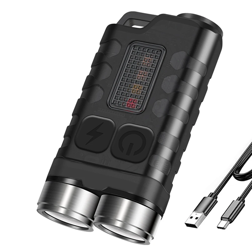 Rechargeable Mini LED Keychain Light for Camping and Fishing