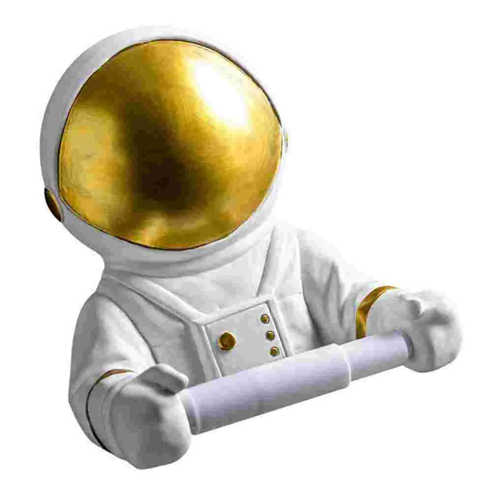 

Home Paper Towel Dispenser Tissue Storage Stand Astronaut Holder Wall Mounted Toilet Rack Acomodar Resin