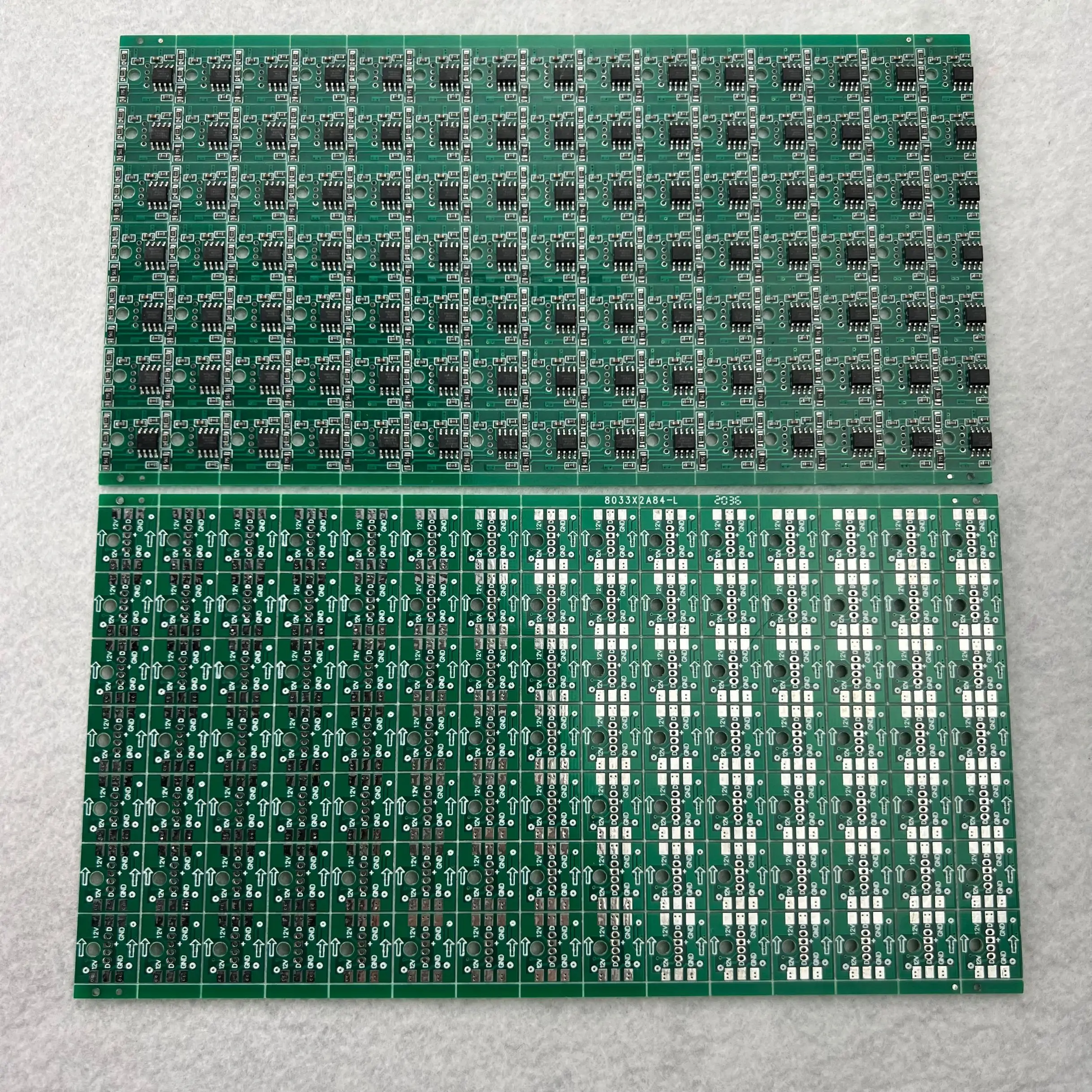 주소 지정 가능한 픽셀 PCBA, LED 없음, 사각형 저항기 유형, DC12V WS2811