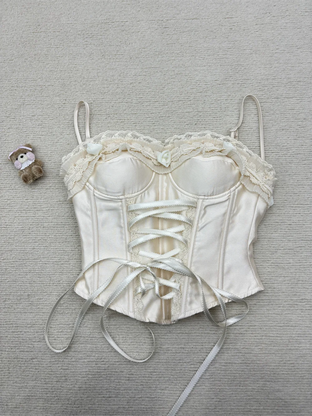 ♥ 姫ギャル y2k coquette リボンブラウス୨୧⑅* Women y2k Aesthetic 2 Piece Bow Pink Lolita Sets Coquette