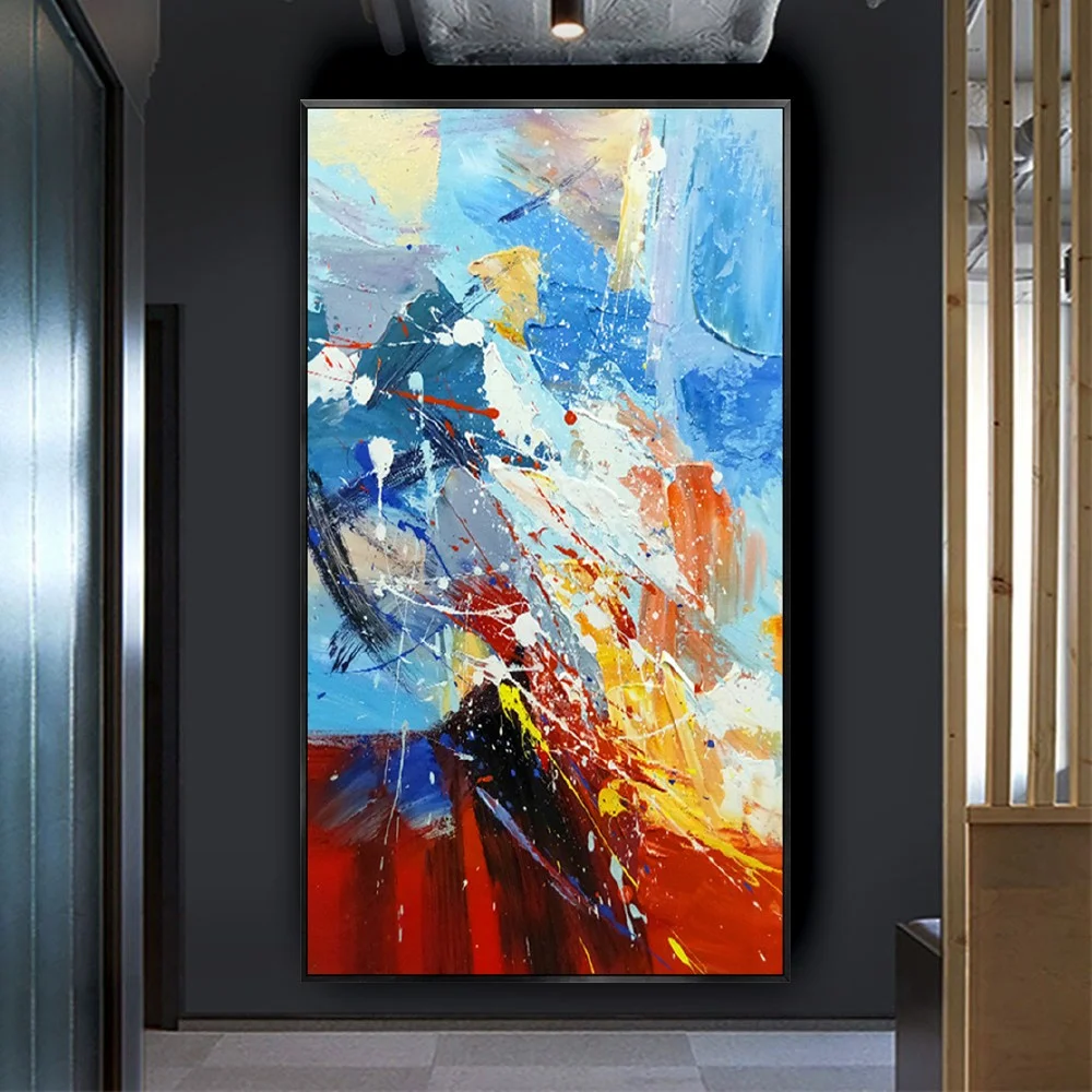 

Large Abstract Wall Art Painting Decor Living Room Original Handmade High Quality Oil Paintings Modern Palette Paint On Canvas