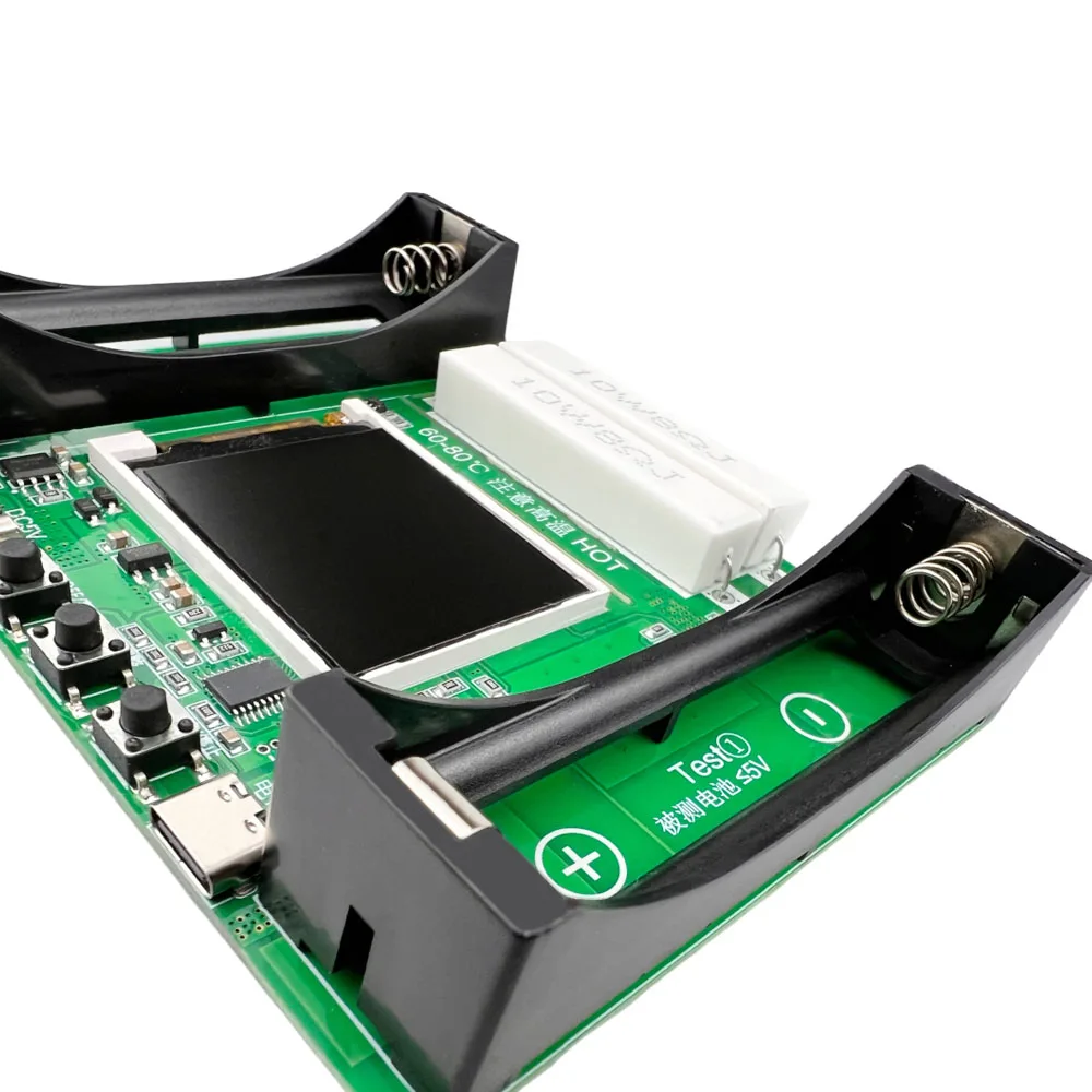 Type-C LCD Display Battery Capacity Tester MAh MWh Lithium Battery Digital Power Detector Module 18650 Tester