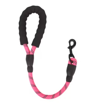 Dog Leash Short Leashes for Large Dog Walking Reflective Dogs Leash Comfortable Handle Pet Chain Rope Dogs Leashes Pet Supplies