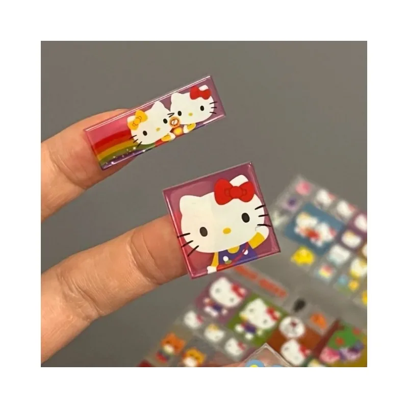 

Sanrio Hello Kitty Kawaii Stickers Anime Action Figures Cartoon Personal Graffiti Stickers Phone Laptop Decoration Children Gift