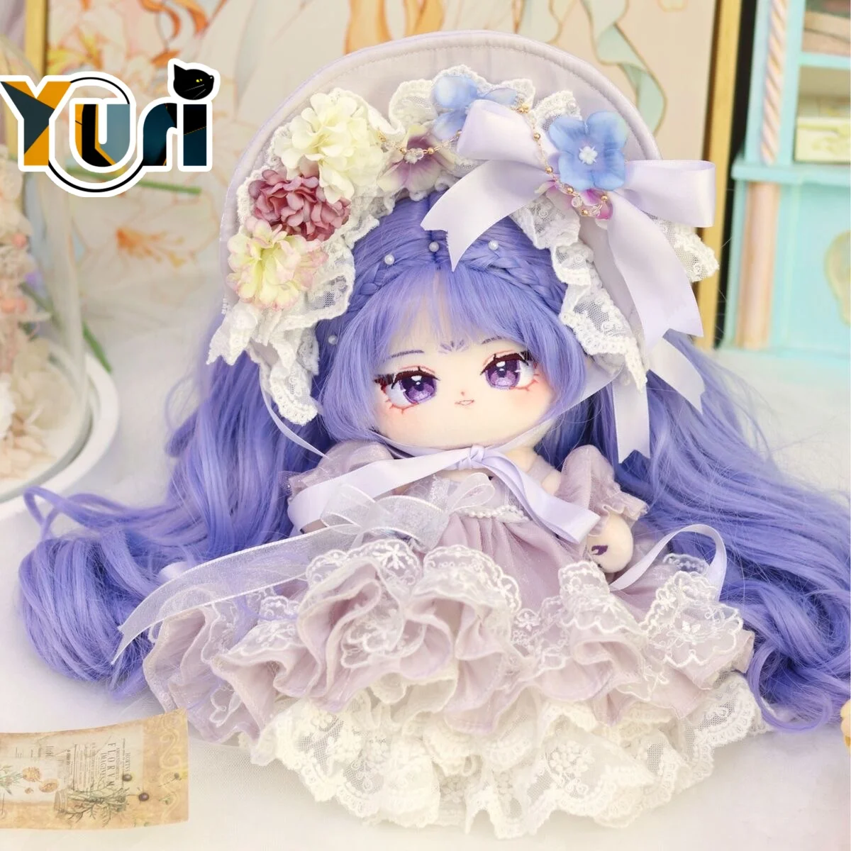 

Yuri Lolita Girl фиолетовая Мягкая Шелковая 20 см 28 см плюшевая кукла игрушечное тело Милая Аниме Косплей C PDD