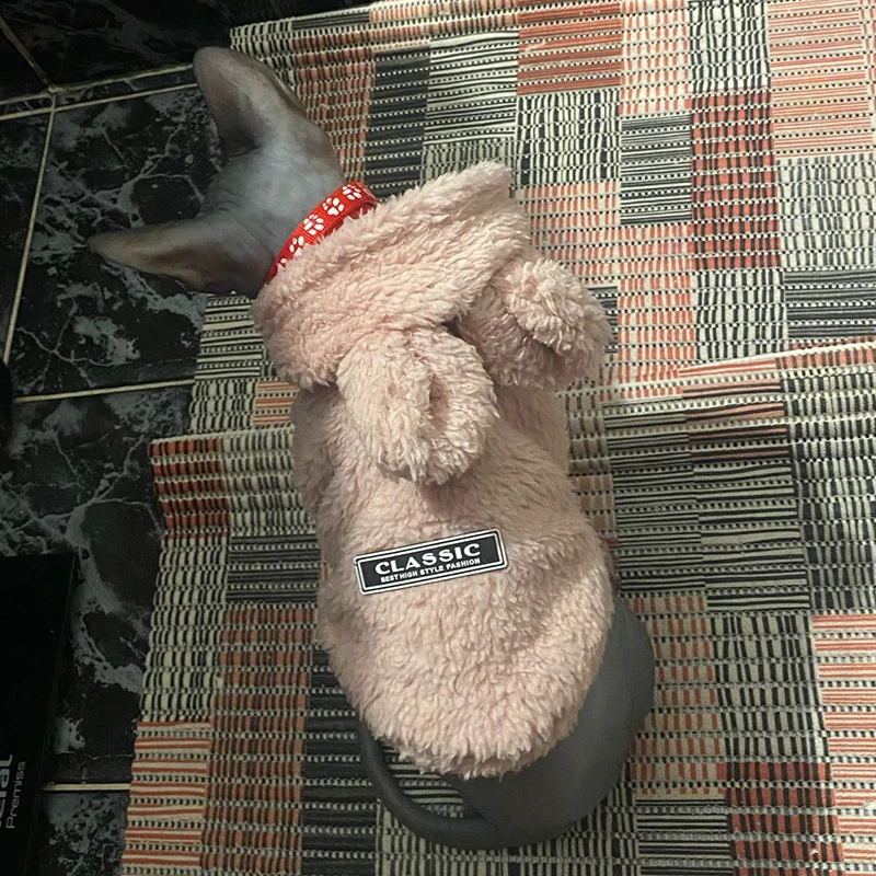 고양이 스핑크스 자켓 옷 이집트 새끼 고양이 의류 개 후디 요크셔 스웨터 강아지 애완 동물, 치와와 털이 없는 옷 고양이 옷