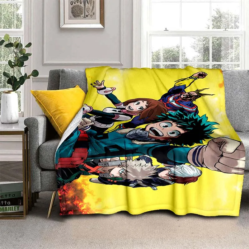

My Hero And Academia Flannel Blanket,Suitable For Couch, Bed, Sofa, Office-Soft and Soothing Printing Blanket For All Season