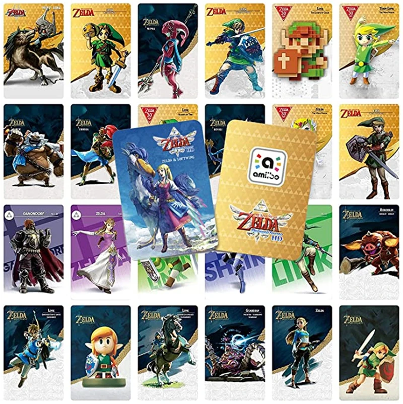 25 шт. переключатель карты Zeldaes ссылка на дыхание дикий Nfc Ntag215 чип BOTW набор с Skyward