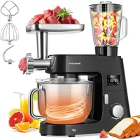 9 in 1 Multifunctional Stand Mixer with Fermentation, 6 Speed 7.5 Quart Kitchen Electric Food Mixer with Timer, Juice Blender 1