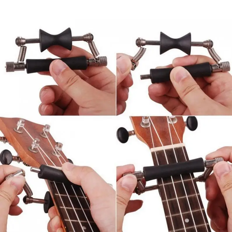 Rolling Guitar Capo Glider Quick Setup Sliding Aluminum Alloy Rubber Folk Acoustic Guitar Capo