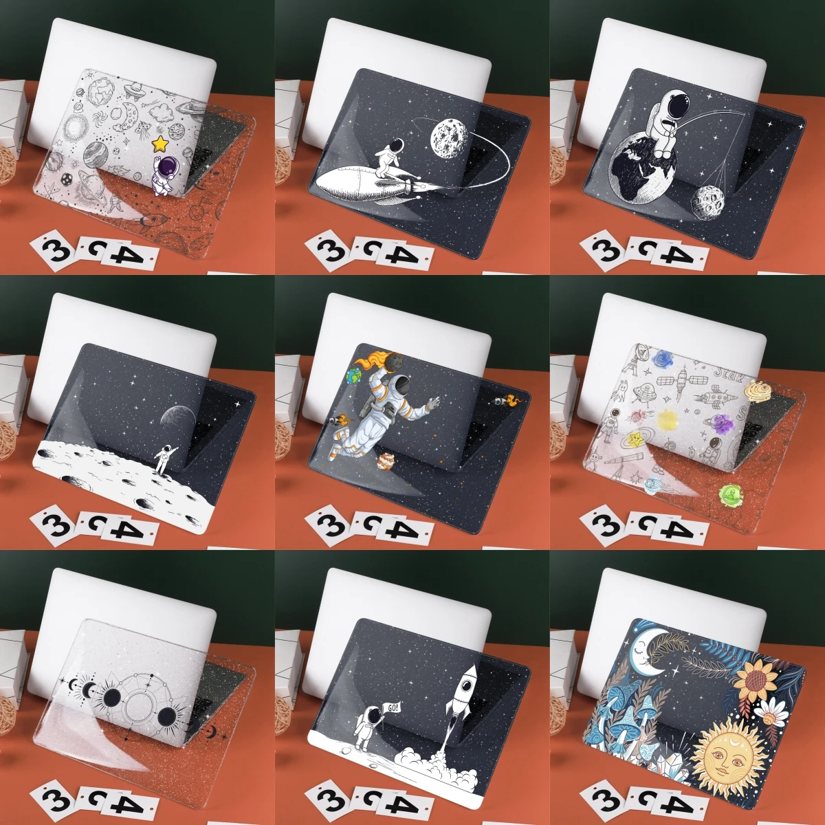 Custodia Con Stampa Lucida Luccicante Per Macbook Case M3 Air Pro 13 Pollici A3113 A2681 A2337 M1 A2338 M2 Air 15 A2941 Pro 14 16 A3114 A2442
