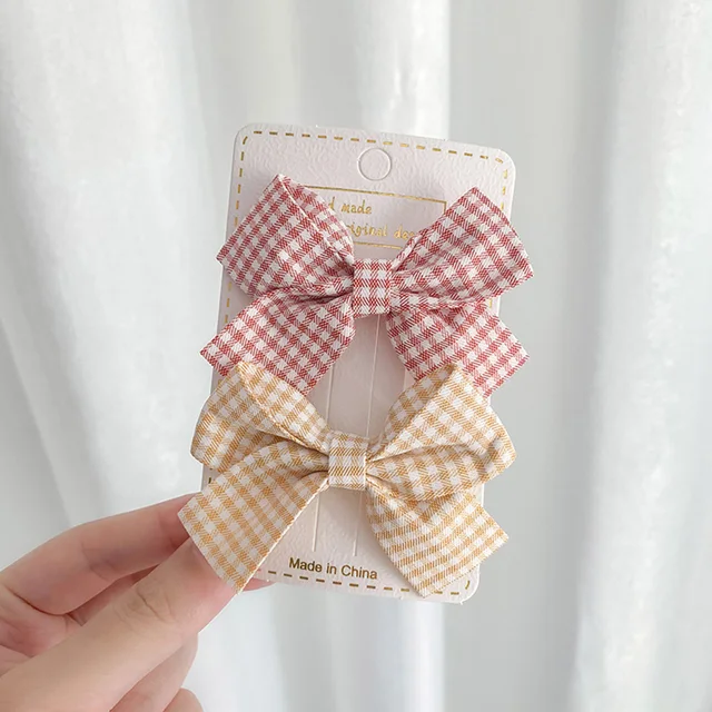 2022 New Bow Headgear Cute Sweet Little Girl Hair Accessories Summer Girls Net Red Clips Baby Hairpins Children Hair Clips Gifts K1