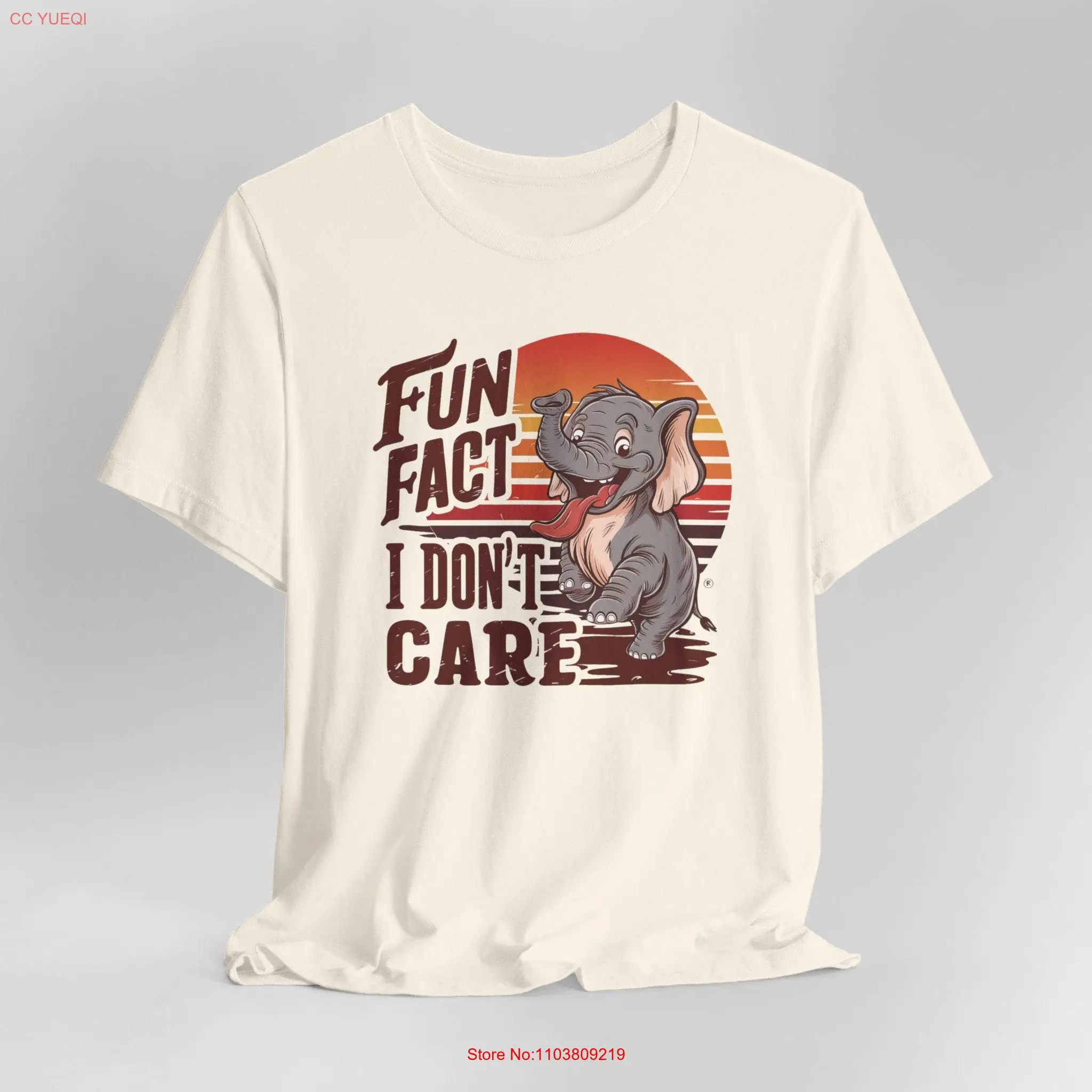 I Love Elephants T-Shirt Funny