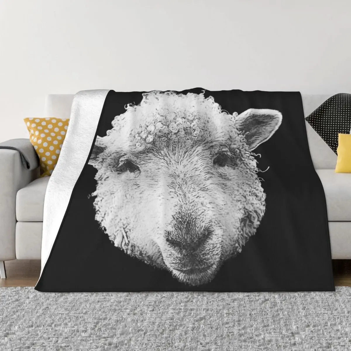 

Schafkopf canvas optics, great sheep t-shirts, sheep design girls Throw Blanket Comforter Blanket Cute Blanket