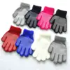 New 5-11Y Boys Girls Anti Slip Winter Knitted Warm Gloves For Children Student Full Finger Mittens Outdoor Cycling Skiing Gloves 4