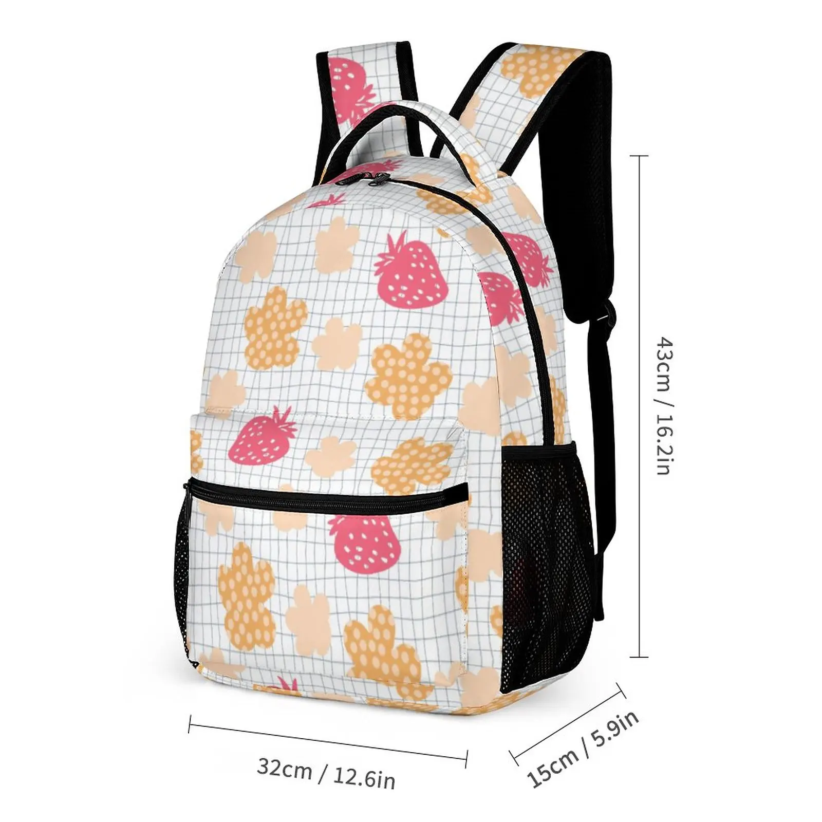 Children Backpack for Girls Large Custom Print School Bag Child Girl Multifunctional Bag Shoulder Travel Pocket with Zipper