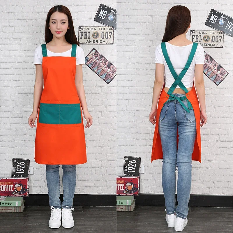 

Женский фартук на шею с принтом логотипа