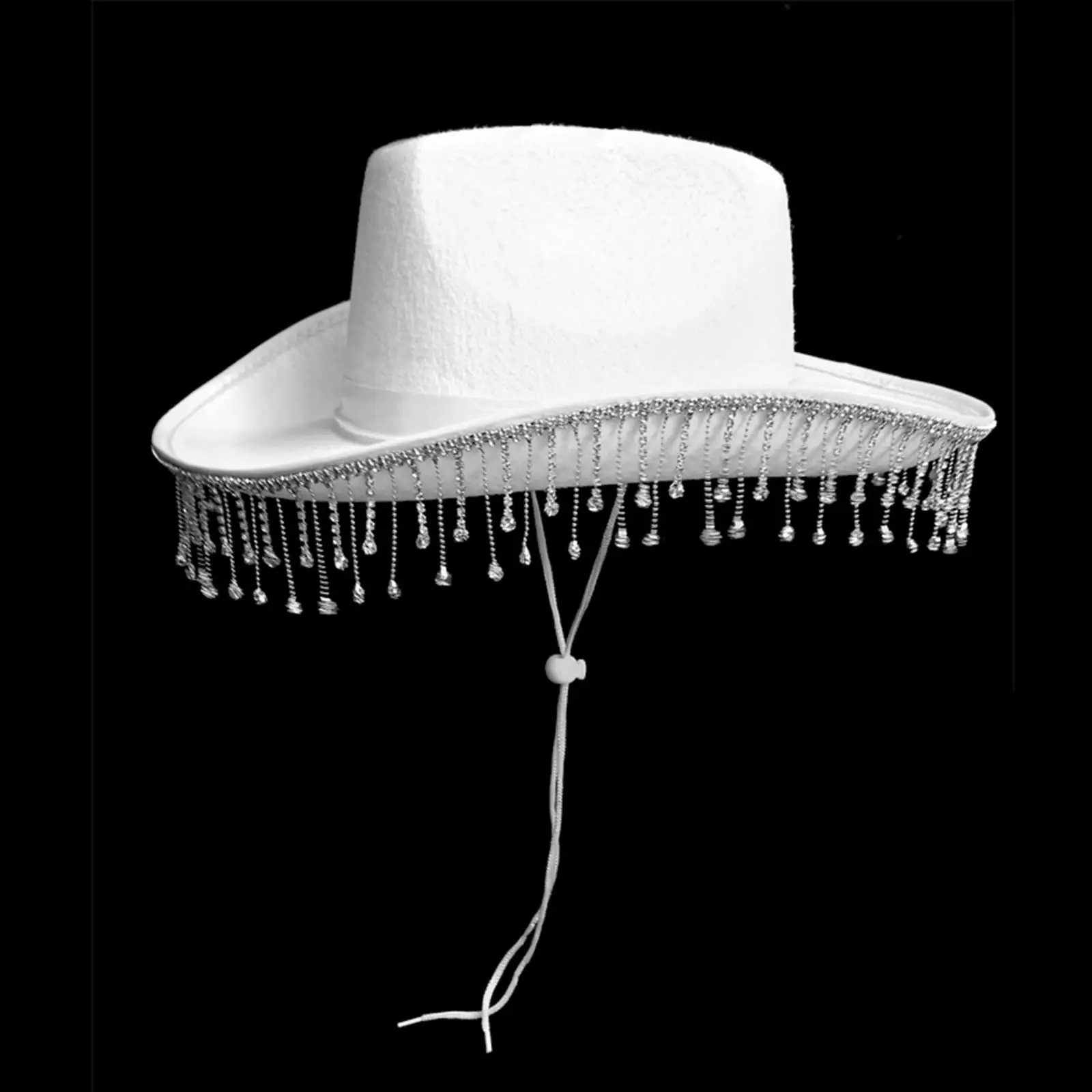 cowboy hats cowgirl hats White Bride Crystal Cowgirl Hat Cowboy Hat Party Favor for Women Adult