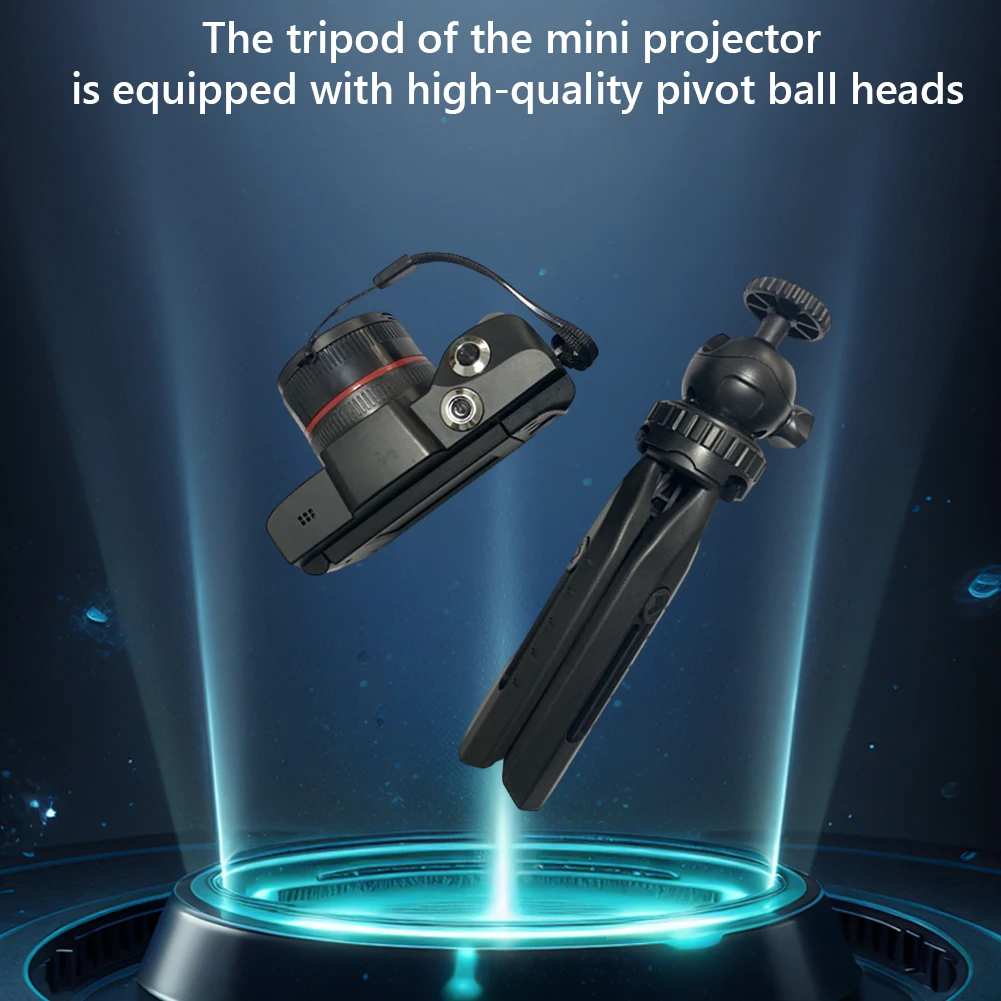 Projector Bracket Mini Tabletop Tripod with 1/4-Inch Screw Mini Projector Desk Tripod Stand Camera Stand for Projector Camera