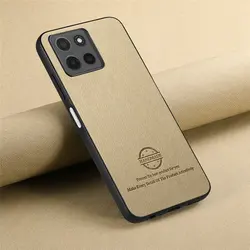 Luxurious Leather Back Cover for Motorola Edge & Fusion Editions (Khaki)
