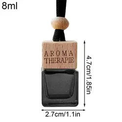 Elegant Hanging Car Perfume Diffuser Bottle - 8ml Aromatic Ornament (B)