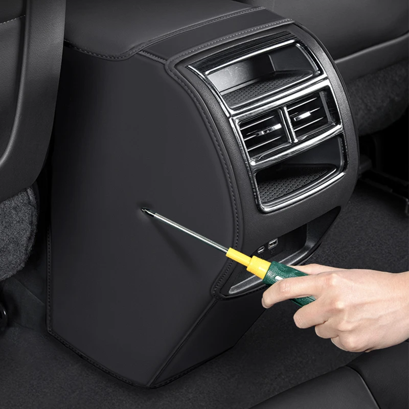 For Lynk & Co 01 Rear Armrest Box Anti-Kick Pad Protection Sticker Accessories