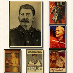 World War II Russian Comrade Joseph Stalin Leninist Political Propaganda Soviet Union USSR CCCP poster Retro Wall Sticker decor