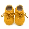 Baby Shoes Infant Boy Girl Classical Lace-up Tassels Suede Sofe Anti-slip Soft Sole Shoes Toddler Crib Crawl Shoes Moccasins 4