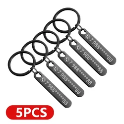 Personalized Keychain with Custom Name for Boyfriend - Unique Gift Idea (3 phone name 5pcs)