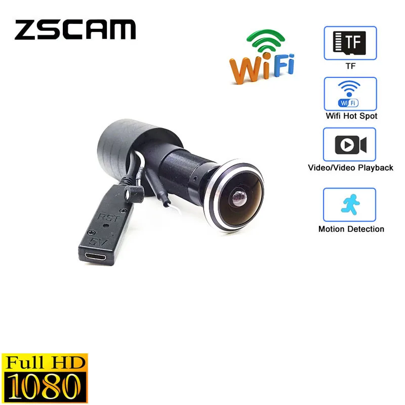 HomeSecurity1080PWiFiDoorEyeHoleSmartMinipeepholeviewerRTSP