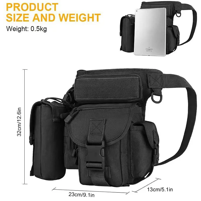Waterproof Tactical Leg Bag Bicycle Motorcycle Pack Men Multifunction Military Thigh Backpack Outdoor Hiking Fishing Hunting Bag