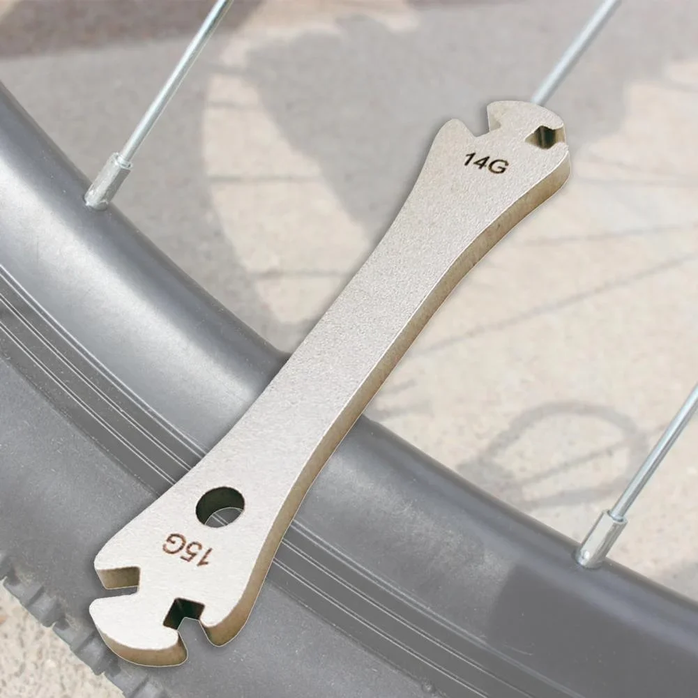 Edelstahl Fahrrad Speichenschlüssel Fahrrad Felge Rad Befestigung Korrektur Gerät Reparatur Werkzeug