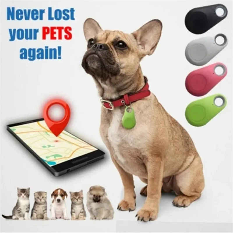 Mini Fashion Smart Dog Pets Bluetooth 4.0 GPS Mobile Phone Tracker Anti-lost Alarm Wireless Child Bag Wallet Key Finder Locator