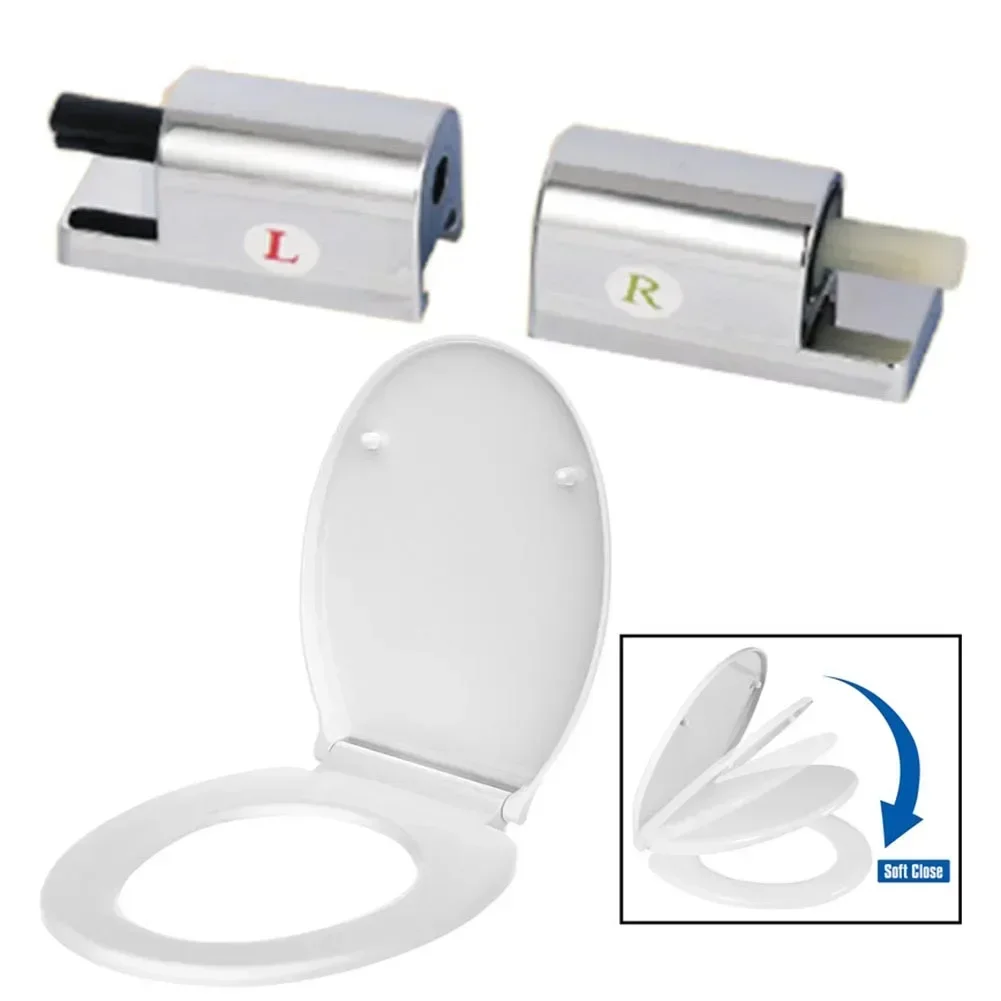 Toilet Soft Close Hinges Seat Hinge Replacement Traditional Contemporary Toilet Lid Hinges Fixing Connector Parts toilet cover toilet seat accessories toilet hinge replacement