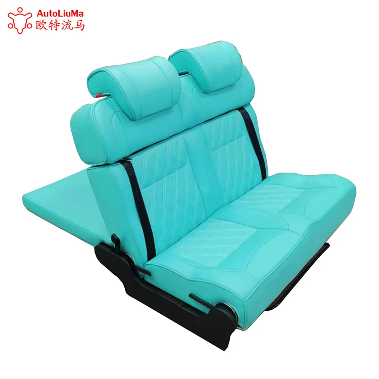 Car Interior Accessory Car Travel Bed Seat Comfortable Safe 3 Fold Flip Sofa Bed For Van Transit Motorhome MPV
